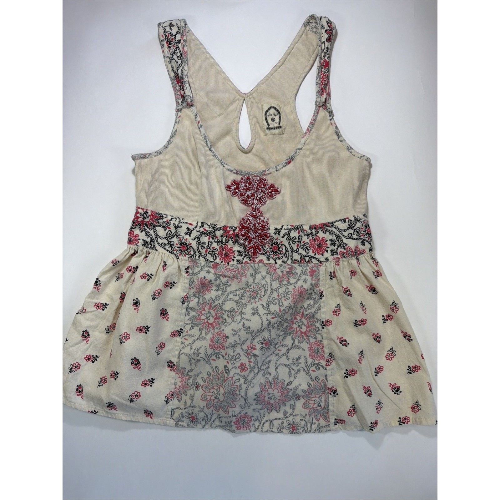 Free People Women’s Knit Peplum Tank Size Large